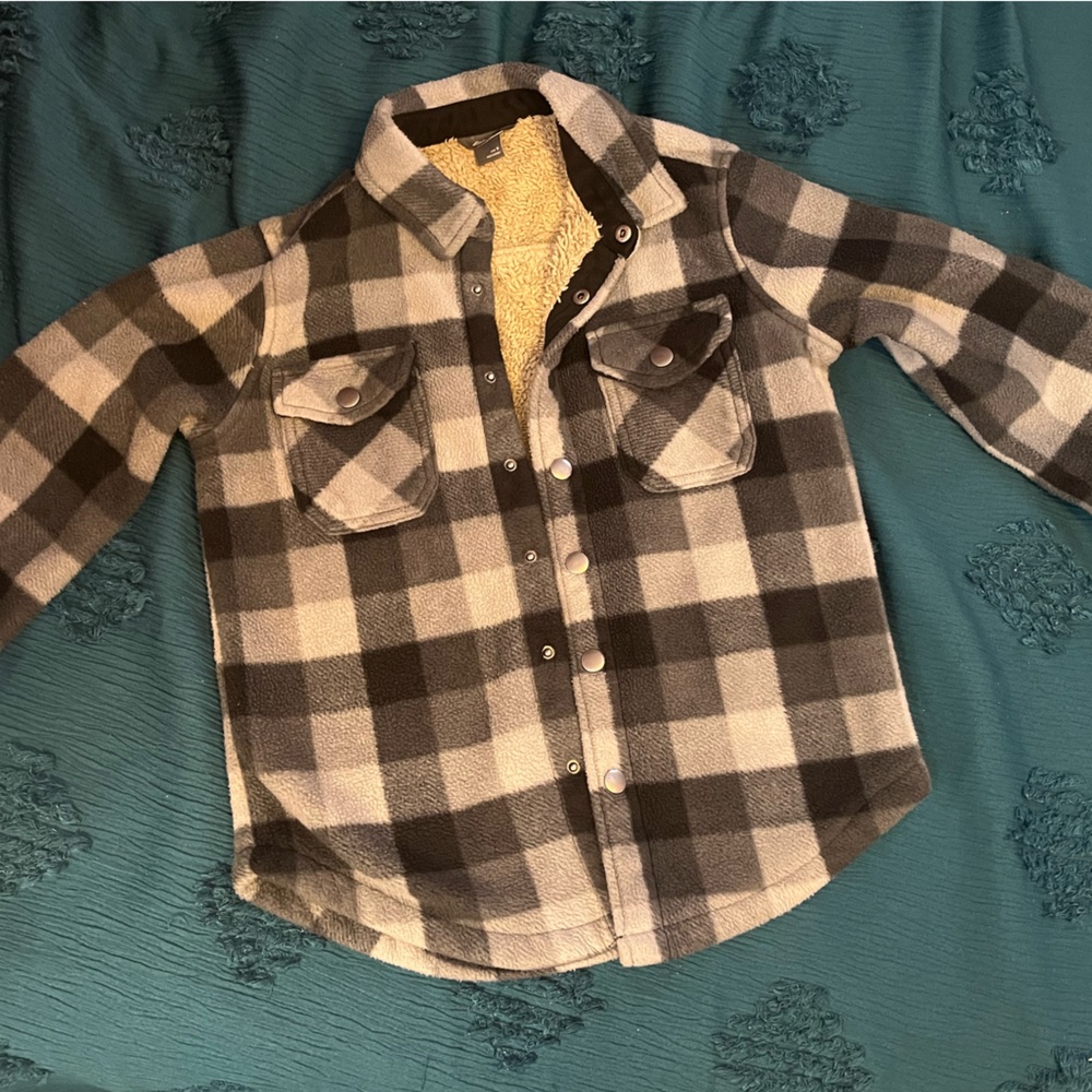 Super nice Youth Size 8 Fleece/Sherpa Eddie Bauer Jacket